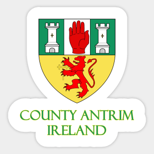 County Antrim, Ireland - Coat of Arms Sticker